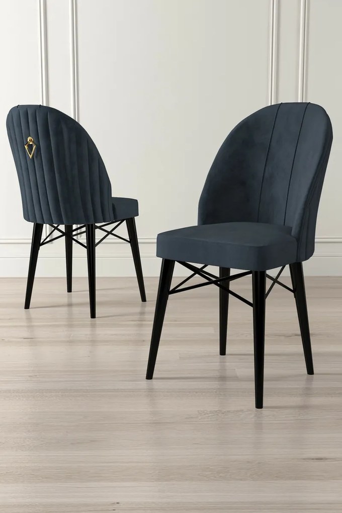 Set de scaune de sufragerie Ritim Anthracite, 6buc.