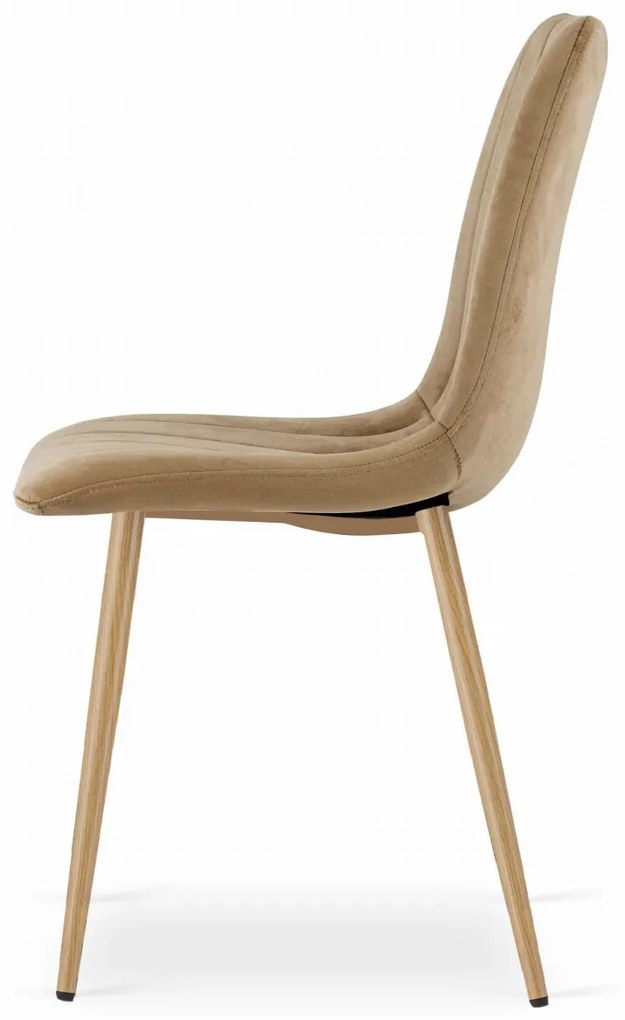 OFERTA Scaun de catifea maro LAVA calitatea a II-a