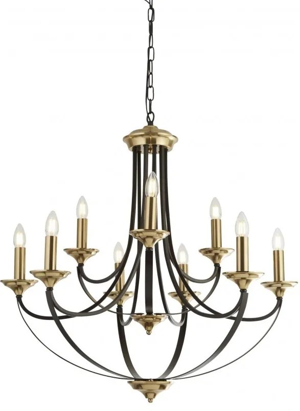 Lustra clasica suspendata design traditional Belfry 9L 1849-9BZ SRT