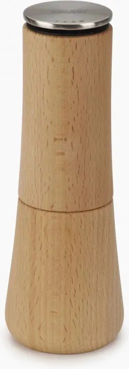 Rasnita pentru piper Joseph Joseph 20190, 19x7x7 cm, Otel, Mecanism ceramic, Bambus, Maro