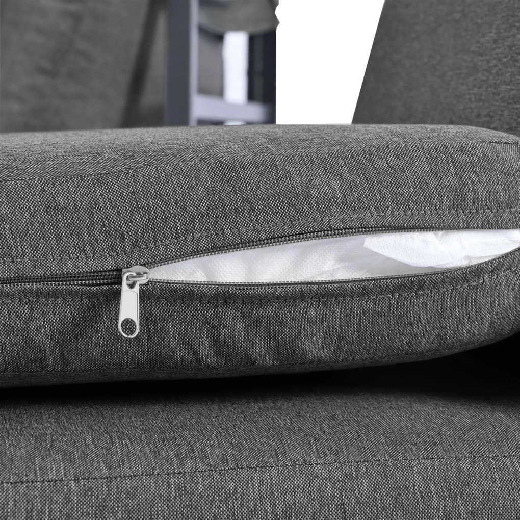 Set de mobilier de grădină din 4 piese, Gri | Aosom Romania