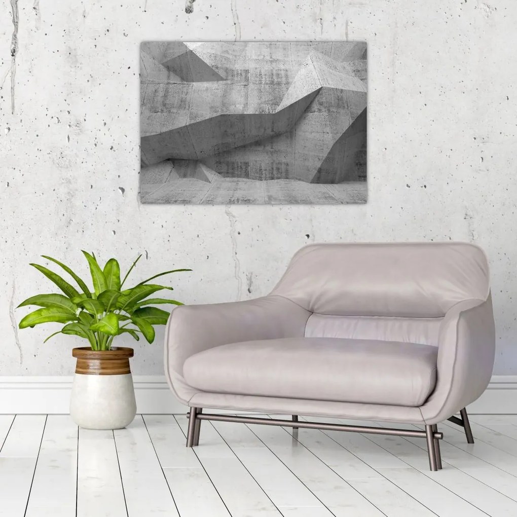 Tablou pe sticlă - 3D zid (70x50 cm)