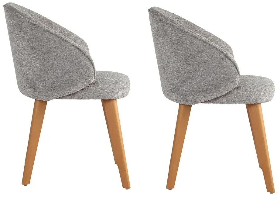 Set de scaune de sufragerie Bentley Grey and DarkOak, 2 buc.