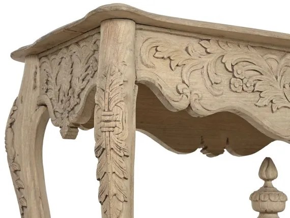 Consola sculptata, natur, din lemn de mango, Majesty