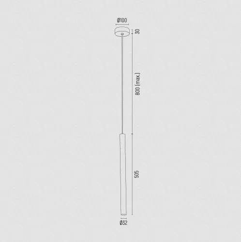 Pendul LED design modern slim Rio rosu