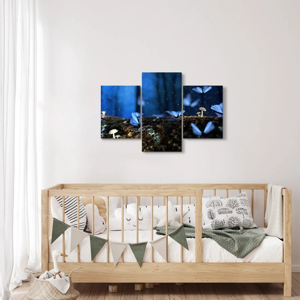 Tablou cu fluturi alabstre (90x60 cm)
