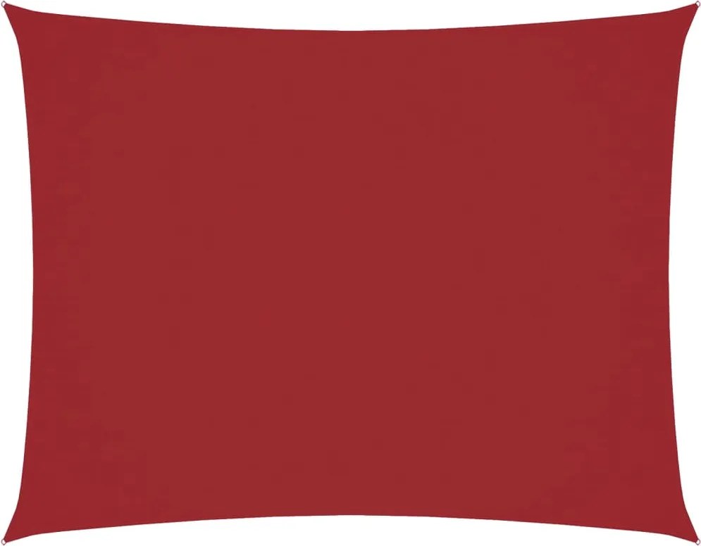 vidaXL Pânză parasolar, roșu, 6x7 m, țesătură oxford, dreptunghiular