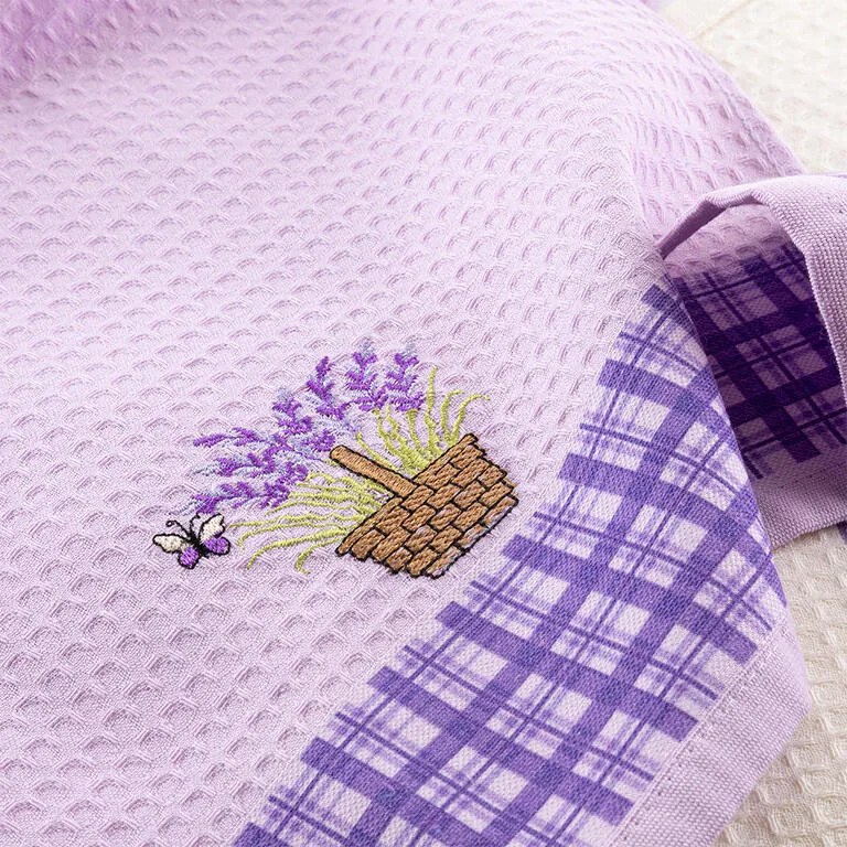 Set prosoape bucătărie vafelă LAVANDĂ 3 buc