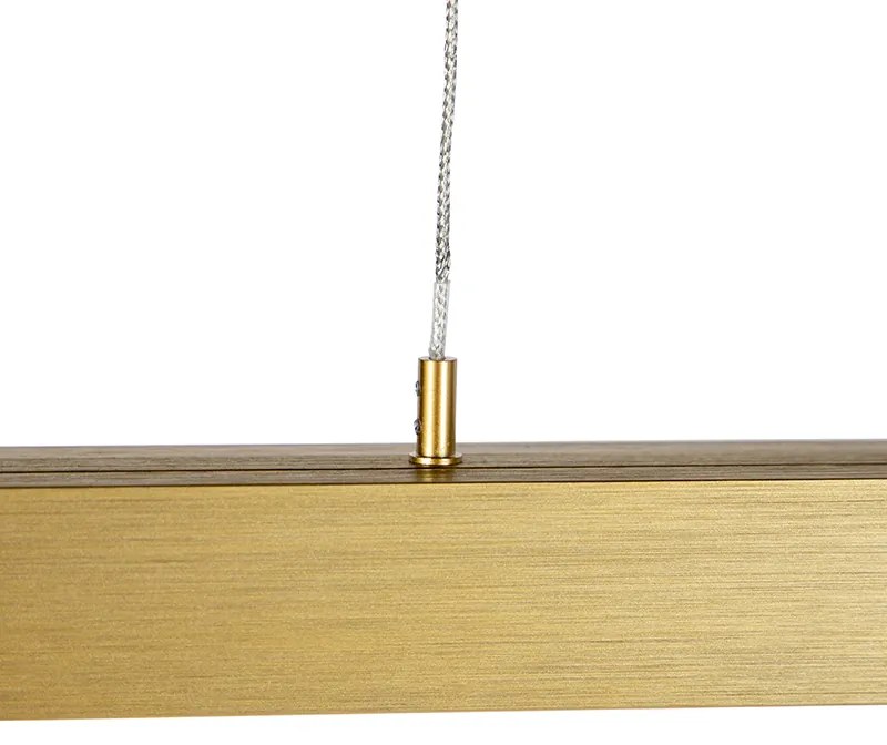 Lampă suspendată reglabilă din alamă cu dimmer „dim to warm” inclusiv LED - Juliet