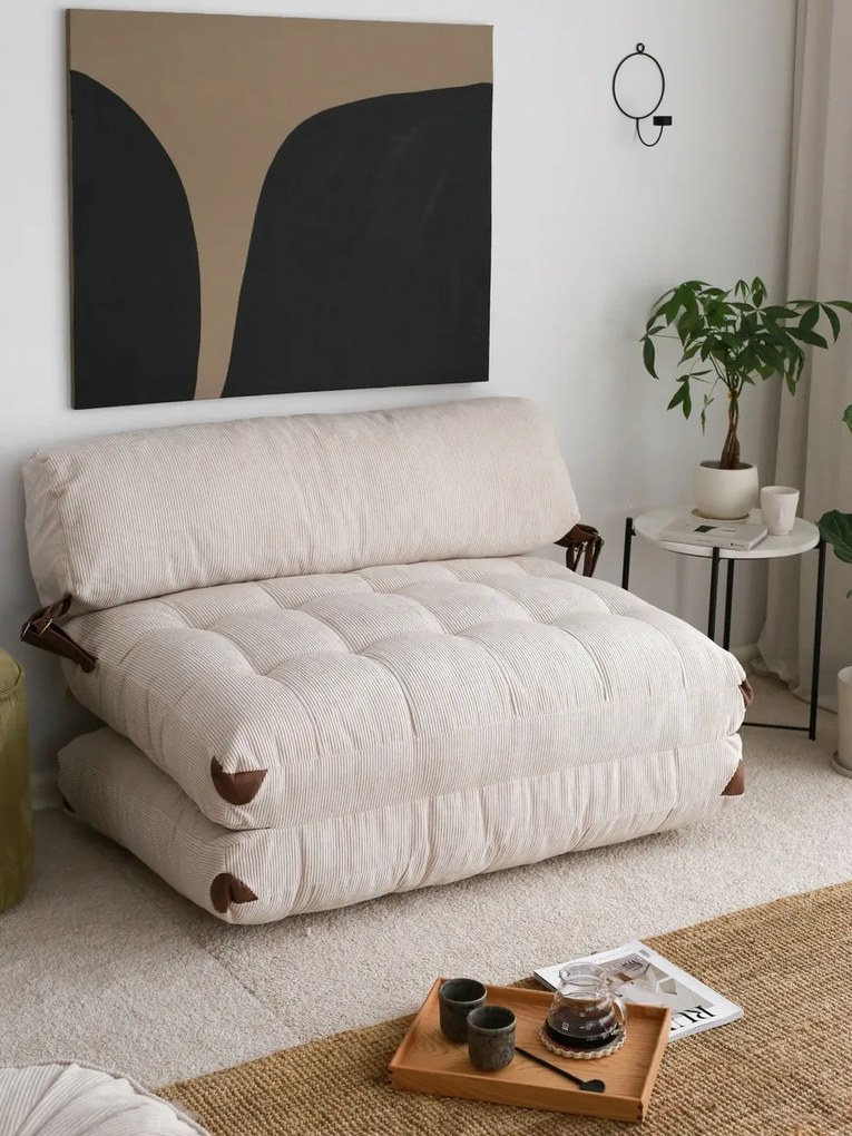 Fold sofa Fold Kadife 2 Alb