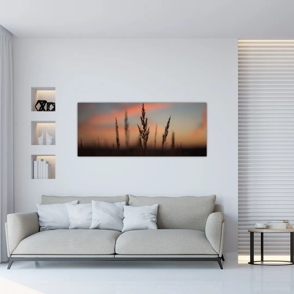 Tablou - Silueta plantei (120x50 cm)