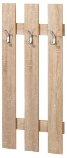 Cuier cu 3 agatatori, 50x10x100 cm, PAL Stejar