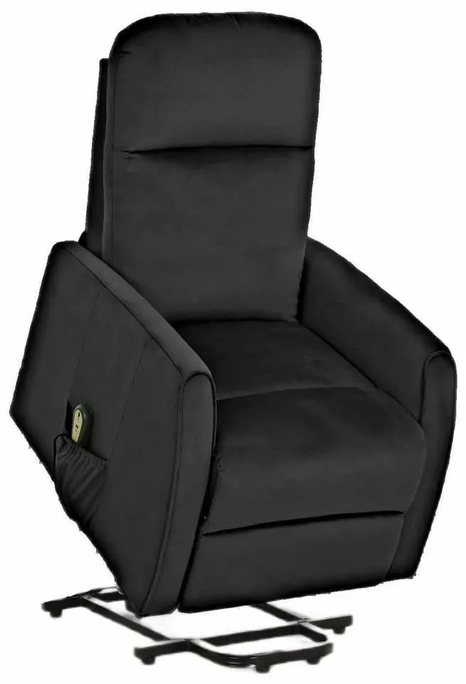 Scaun reclinabil Javier Velvet, negru