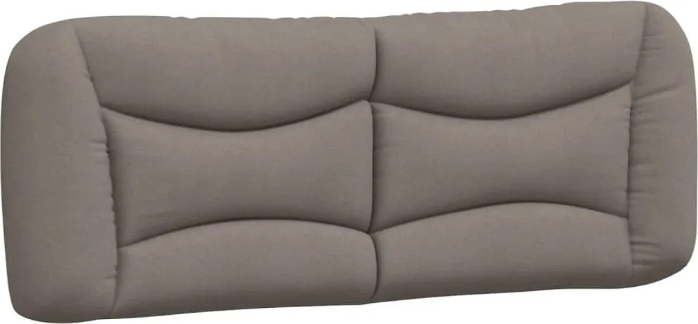 vidaXL Pernă pentru tăblie de pat, Hvar, gri taupe, 140 cm, material textil