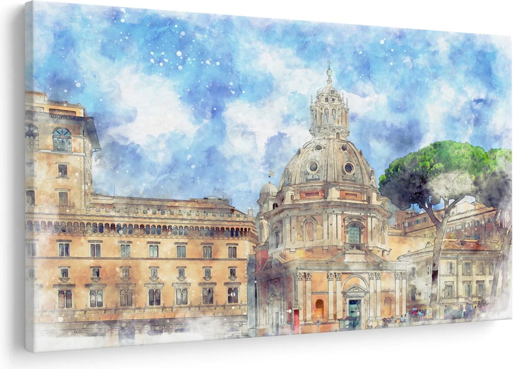 Tablou - Biserica Santa Maria di Loreto, Roma, Italia (90x60 cm)