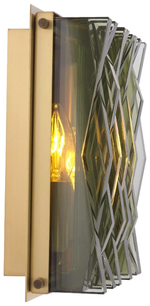 Aplica de perete cu aspect arhitectural Nuvola S alama antic/ verde