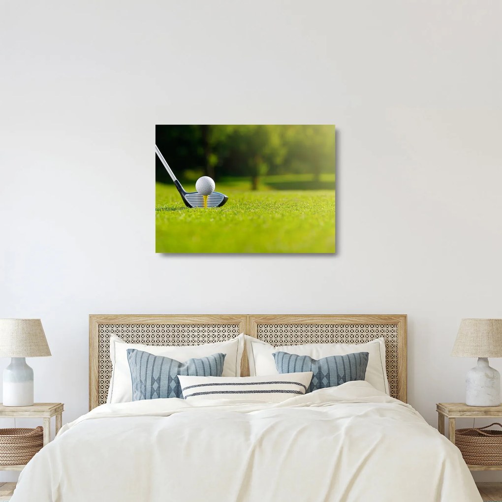 Tablou pe sticlă - Golf (70x50 cm)