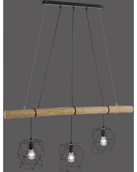 Leuchten Direkt 15503-18 - Lustră pe cablu EDGAR 3xE27/60W/230V