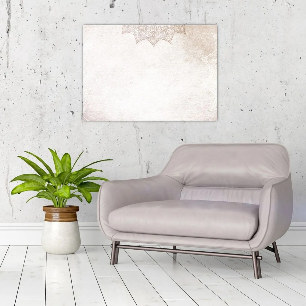 Tablou - Mandala pe zid (70x50 cm)