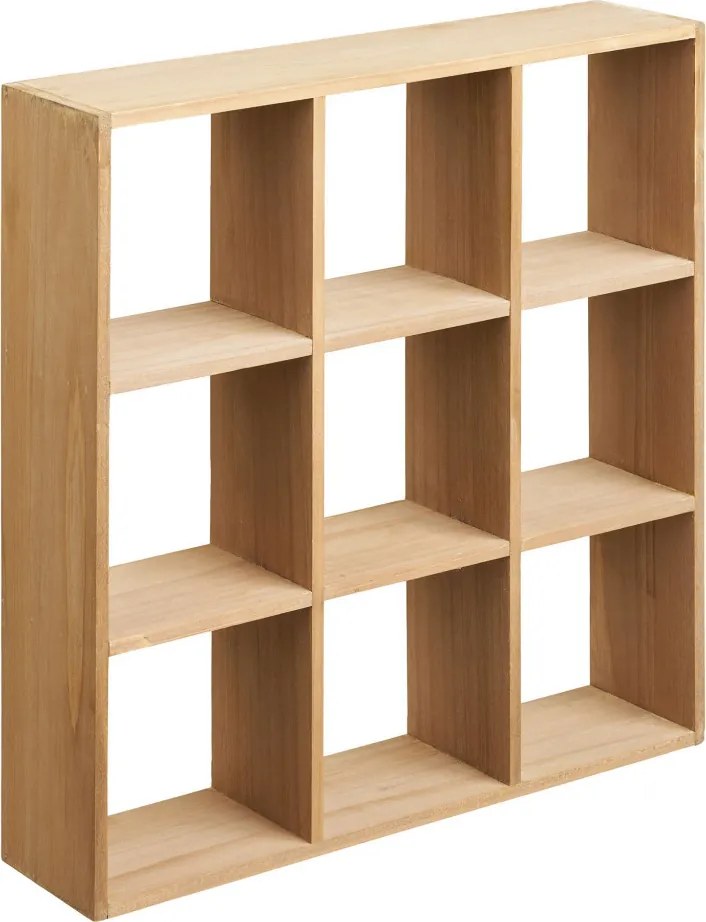 Raft de perete Moss, pin, natural, 46x10x46 cm