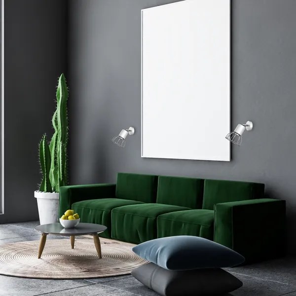 Spot de perete DANTE 1xGU10/25W/230V alb/crom lucios