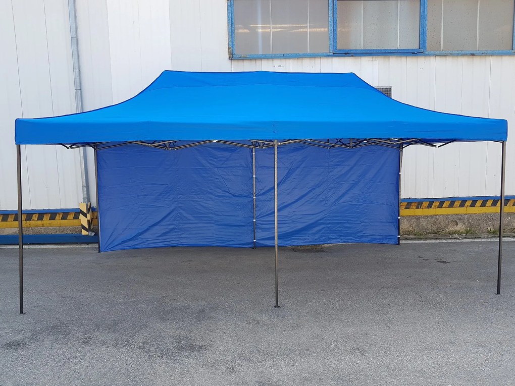 Cort pavilion pliabil 3x6 albastru SQ