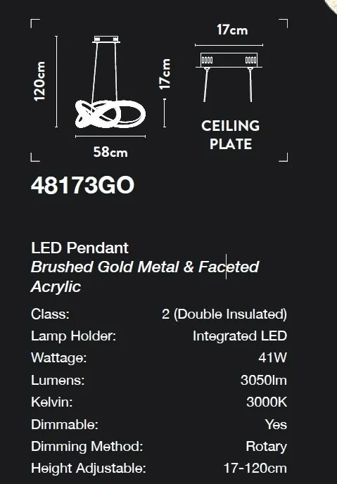 Lustra LED suspendata design modern Belle aurie