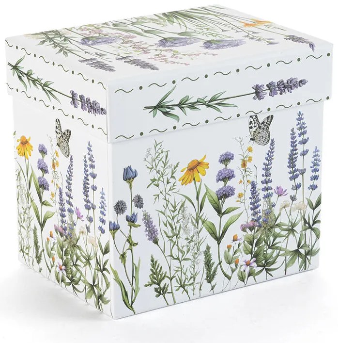 Cană din porţelan LAVANDĂ ŞI FLUTURI în cutie cadou 350 ml