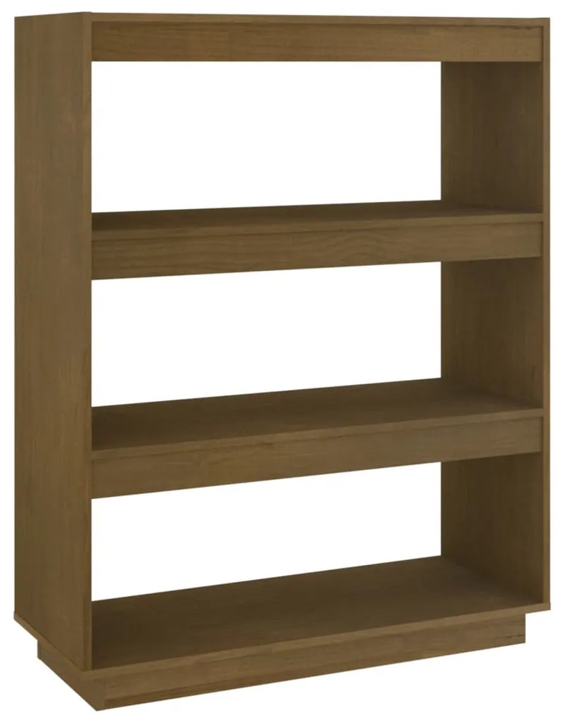 810887 vidaXL Bibliotecă/Separator cameră maro miere 80x35x103 cm lemn pin