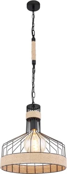 Lustră pe lanț Globo 15675H1 HALIA 1xE27/60W/230V