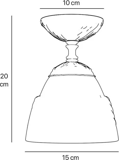 Lustra aplicata din alama stil Neoclassical Elisa