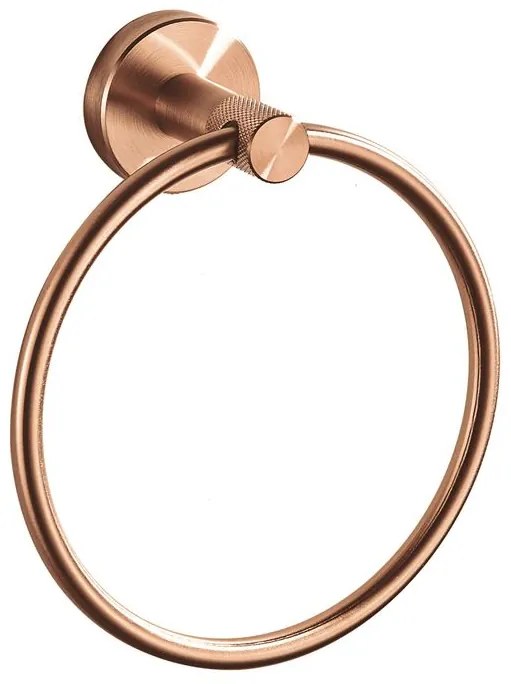Cuier de baie Ring 6610 Modern cupru periat