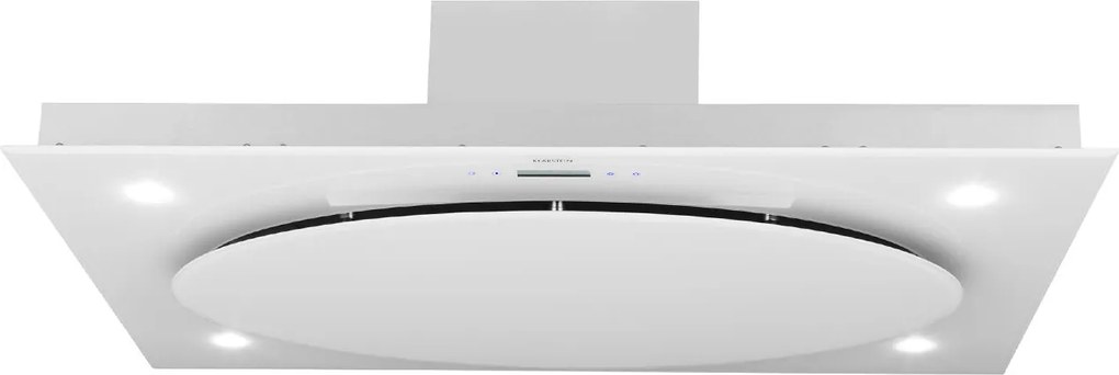 Klarstein secret service, hotă de tavan, hotă pentru aburi, 220 W, touch, sticlă, led, culoare albă