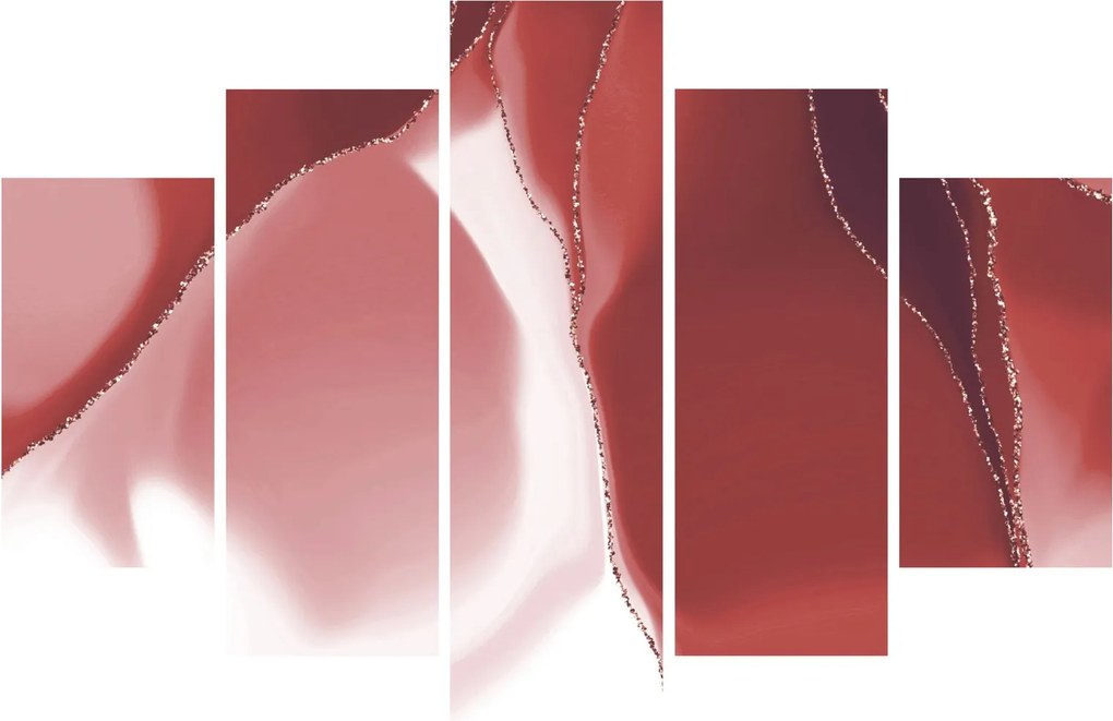 Tablou - Floare abstractă roșie N⁰3 (150x105 cm)