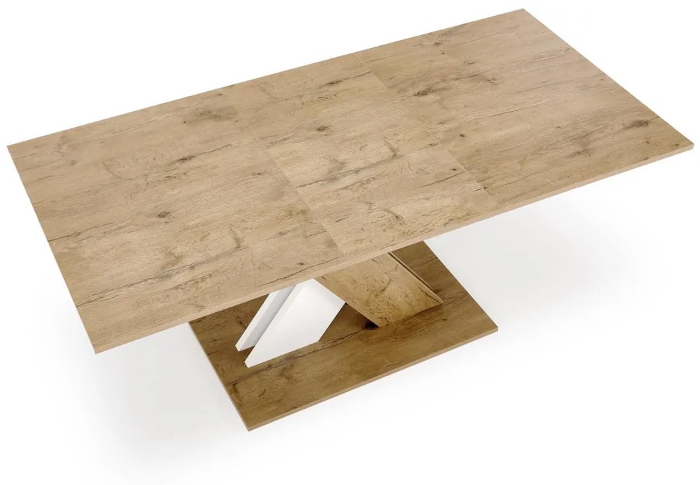 Masa extensibila Xarelto L130-175 cm stejar lancelot/alb