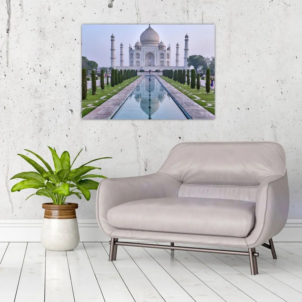 Tablou - Taj Mahal în răsăsrit de soare (70x50 cm), în 40 de alte dimensiuni noi