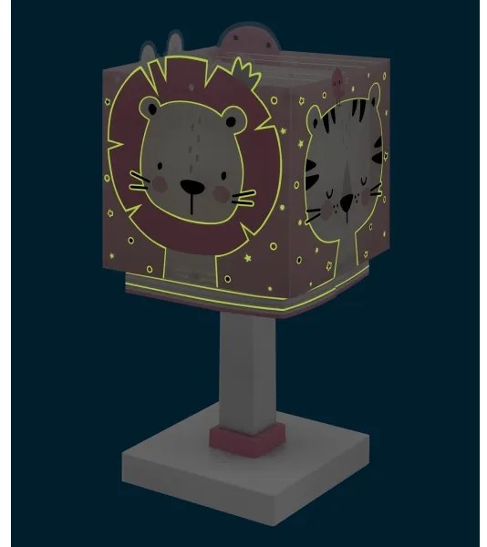 Lampă pentru copii JUNGLE 1xE14/8W/230V roz Dalber 63111S