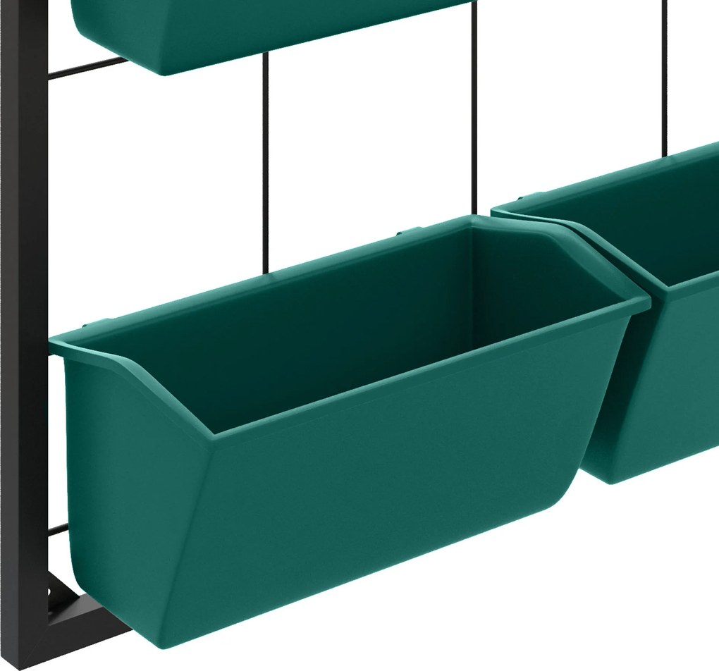 Outsunny Jardiniera de perete pe 3 nivele cu 6 ghivece pentru int | Aosom Romania