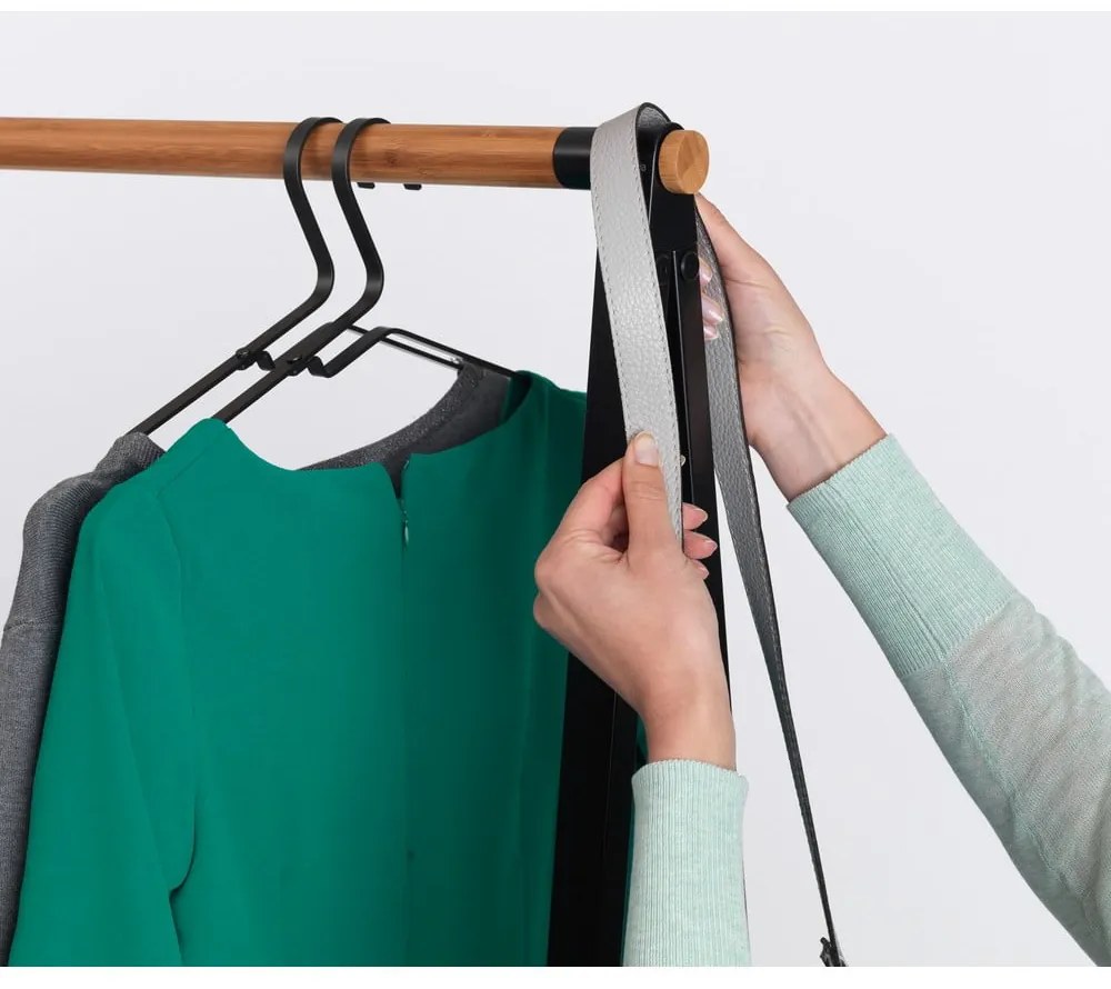 Suport pentru haine negru din oțel Linn – Brabantia