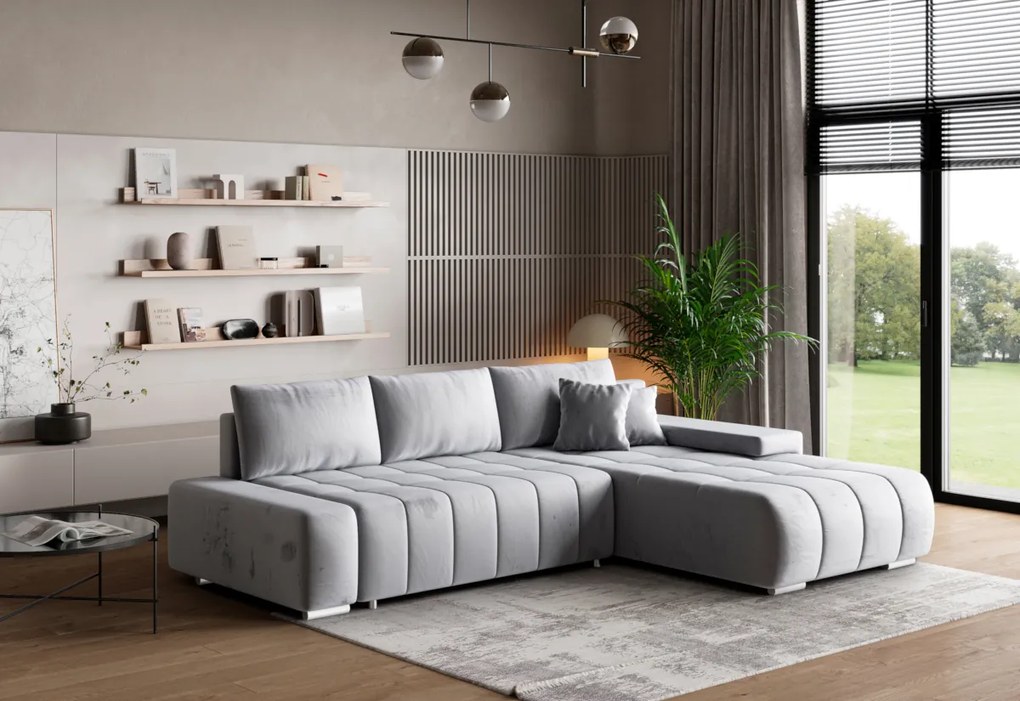 Expedo Colțar extensibil ILIS, 265x80x185, monolith 37, stânga