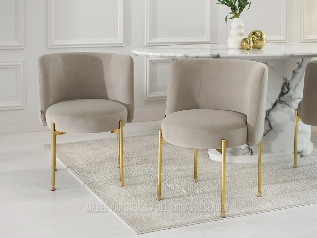 Scaun Charliez (bej + auriu). 1110979