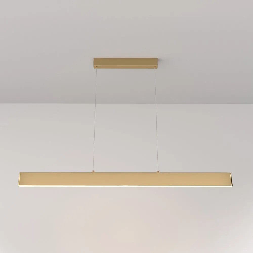 Lustra LED suspendata design modern Step auriu 23W