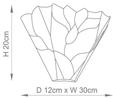 Endon 63964 - Aplica de perete Tiffany BOTANICA 1xE14/40W/230V