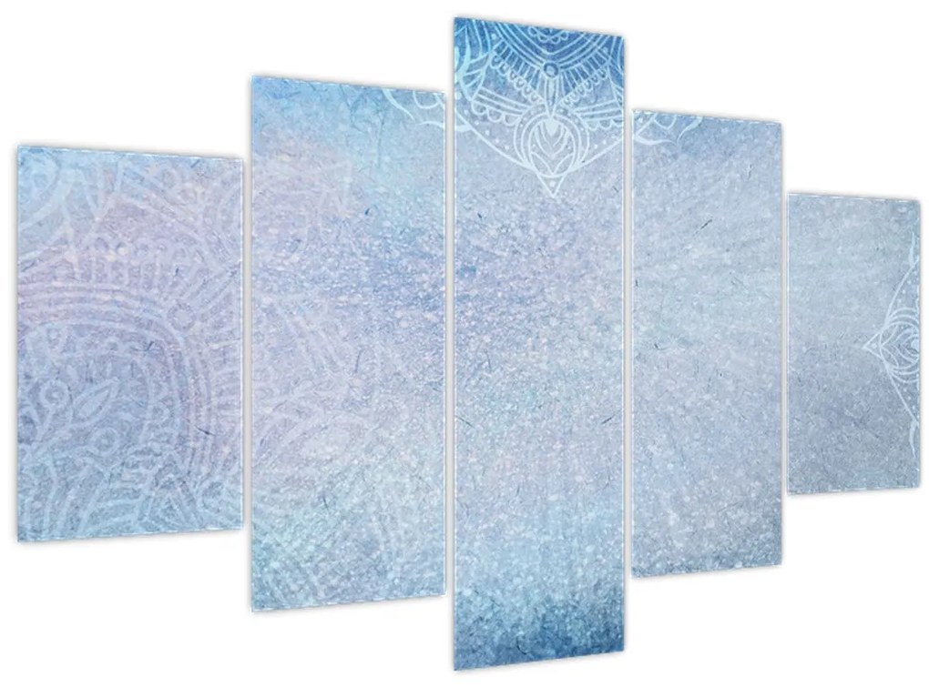 Tablou - Mandala in albastru (150x105 cm)