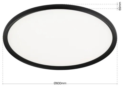 Orion - Plafonieră LED KANT 50W/230V 2700/3200/4000K Ø 60 cm negru