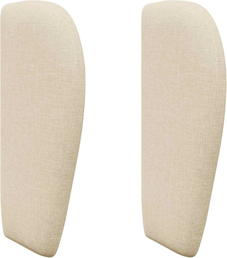 vidaXL Ureche pentru Tăblie Crem 40 x 23 x 6 cm țesătură