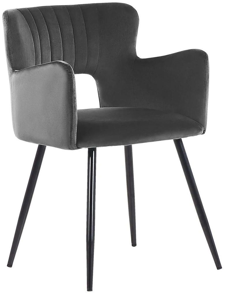 Set 2 buc scaune sufragerie Shelba (gri închis) . 1075759