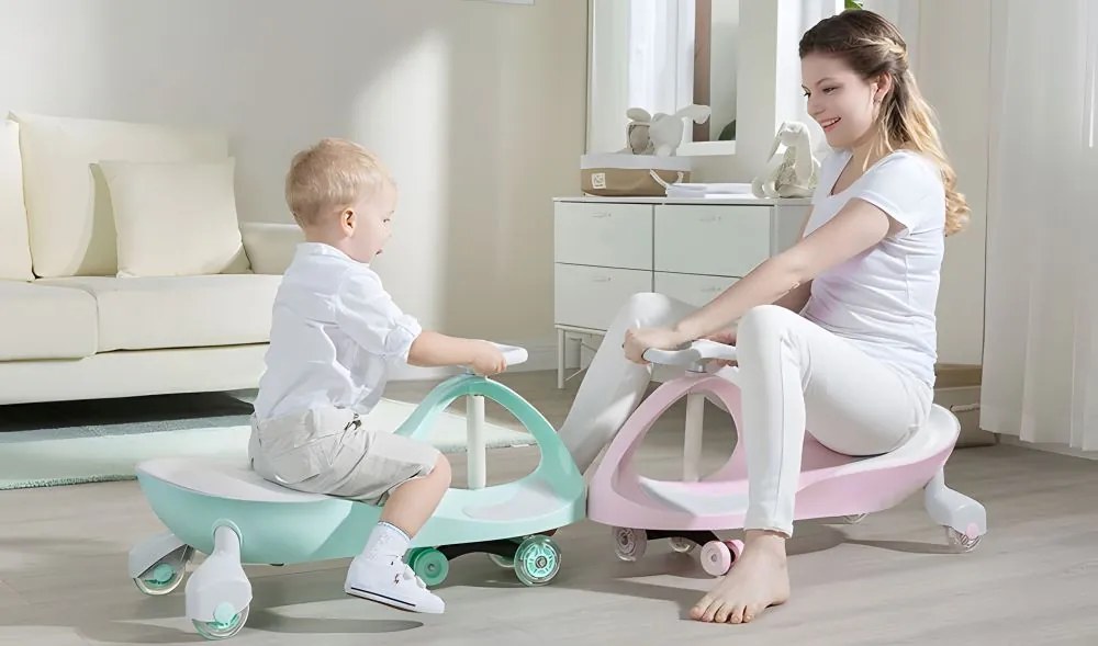 Scuter gravitațional pentru copii în roz