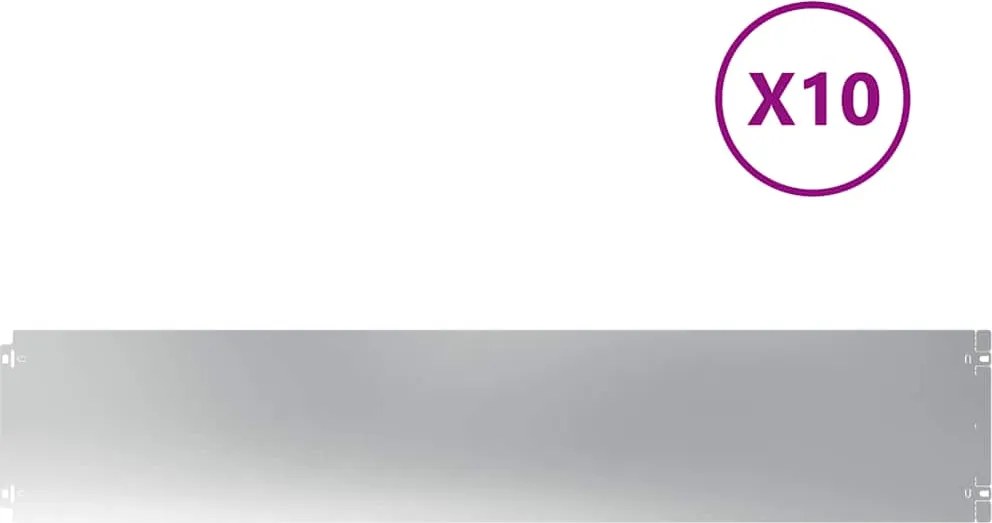 vidaXL Borduri de gazon 10 buc 20x103 cm Oțel galvanizat