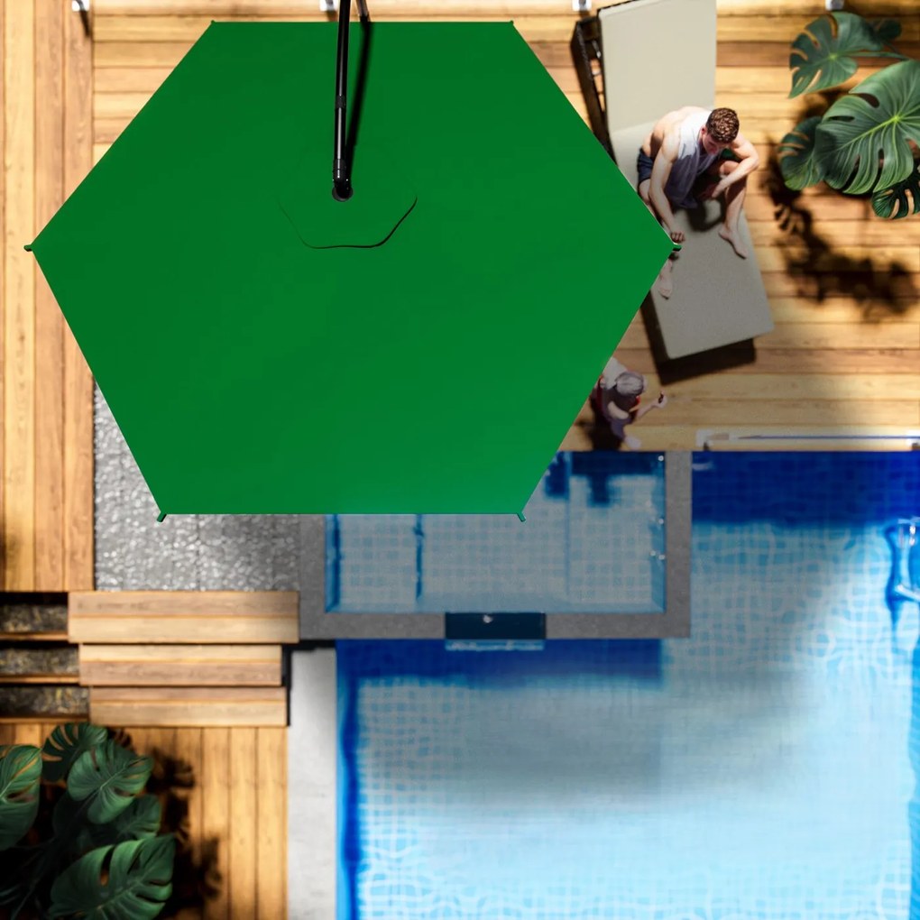 Deuba Umbrelă de grădină Ø330 cm - verde
